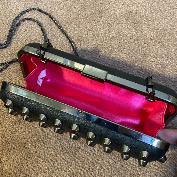 Material Girl Studded Clutch - Picture 2 of 3